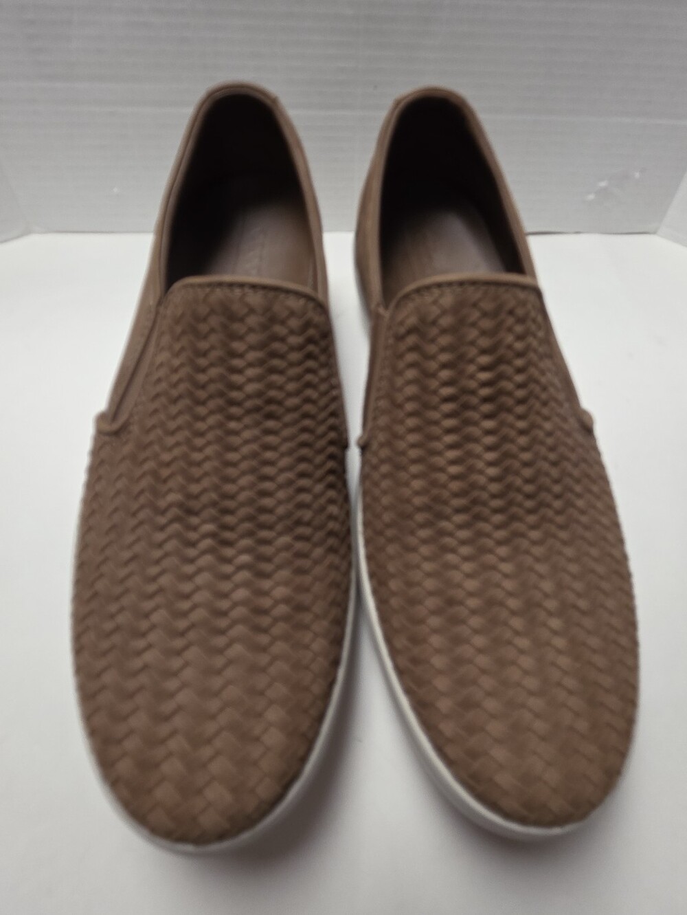Ecco Soft 7 Woven Slip On Shoes Camel Nubuck Sz 43